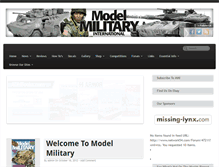 Tablet Screenshot of modelmilitary.com